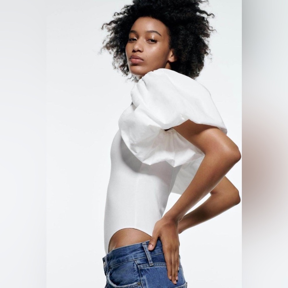 Zara Puff Sleeve BodySuit